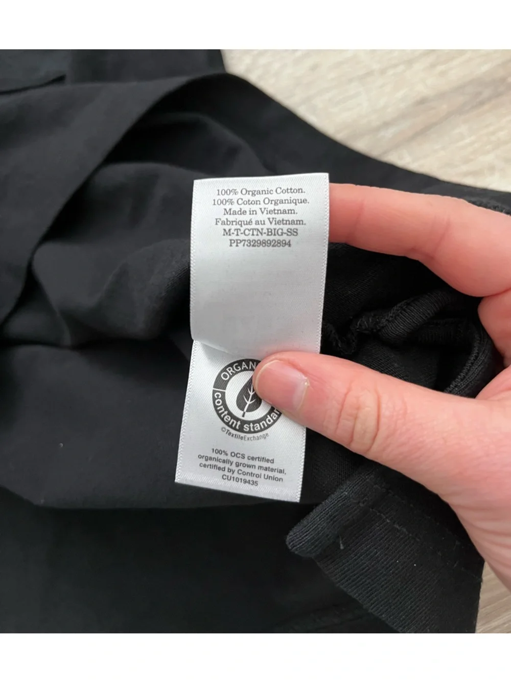 NWT Everlane Men’s Black Crewneck Pocket Tee Short Sleeves - Size Small - Picture 5 of 6